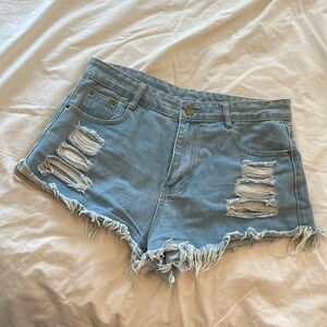High Waisted Jean Shorts